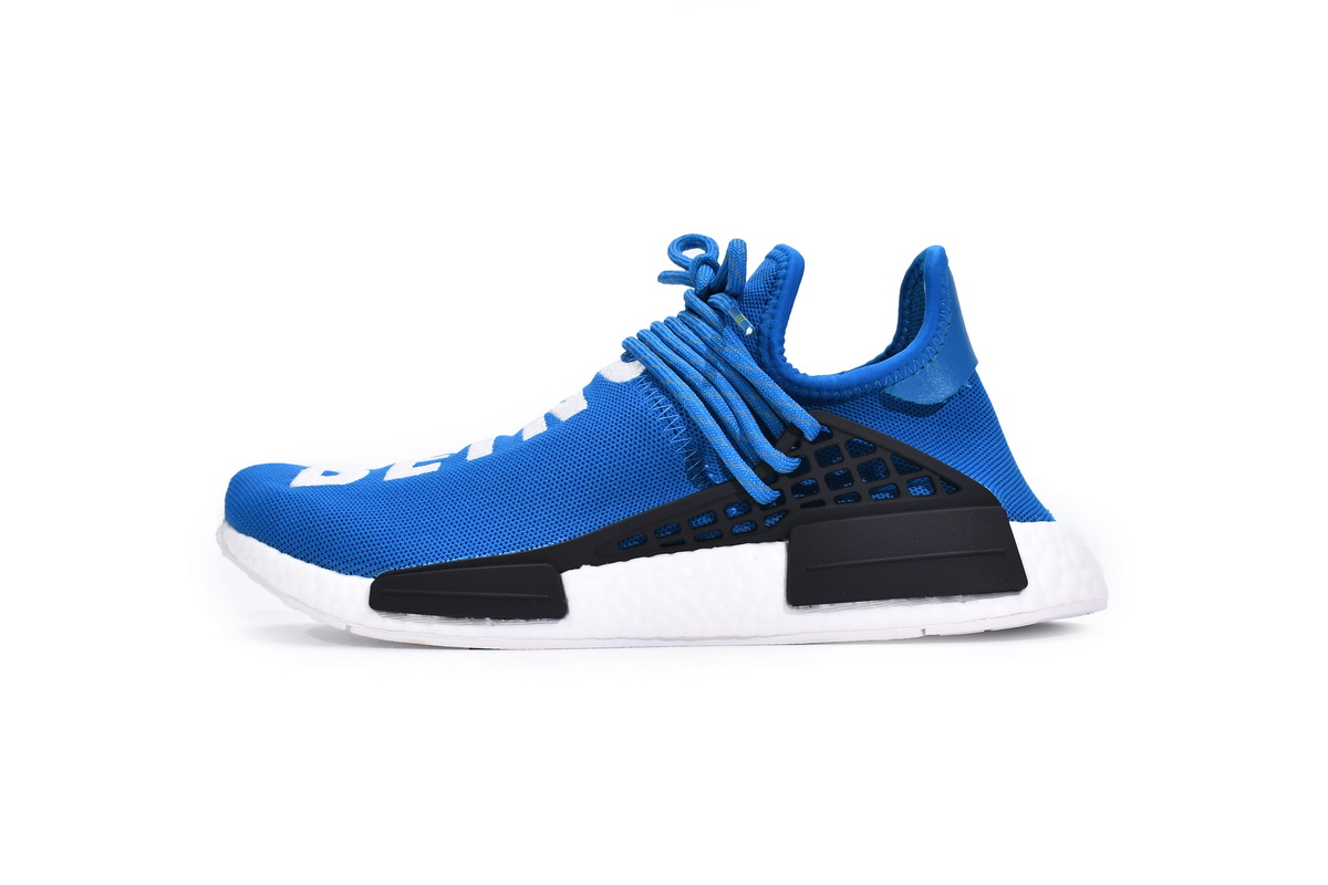 TS菲董 蓝色 pharrell Williams x Adidas Originals HU NMD Being Sharp Blue