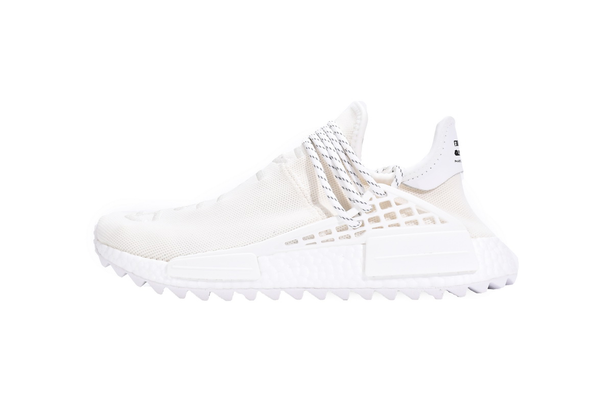 TS菲董 白色 pharrell Williams x Adidas Originals HU NMD Blank Canvas