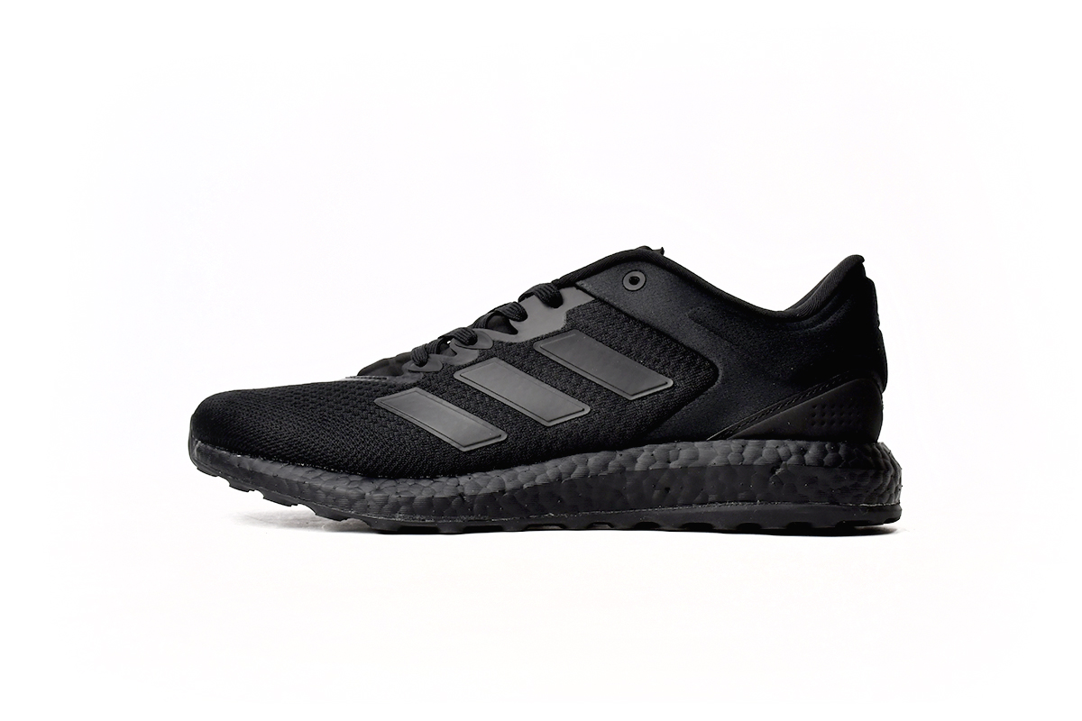 阿迪达斯PB 21真爆米花跑鞋 全黑8836-2 adidas Pure Boost 21 All Black