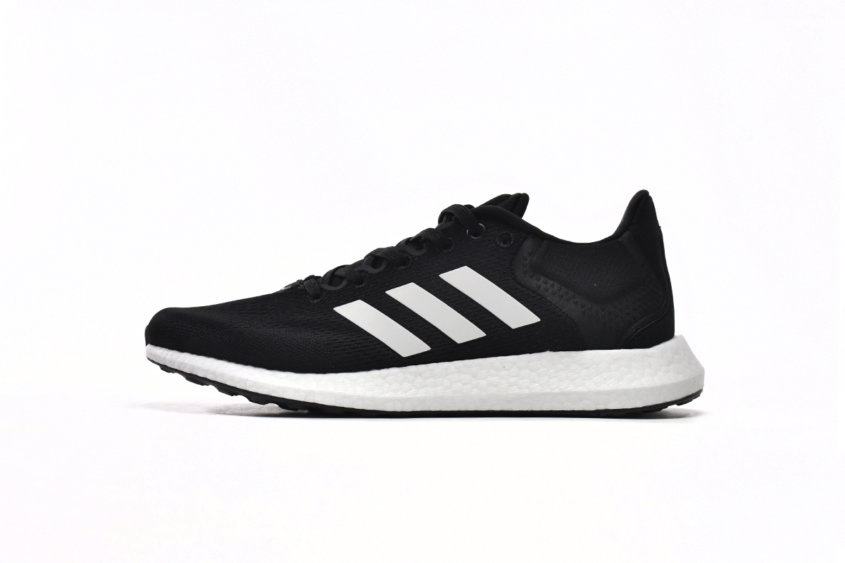 阿迪达斯PB 21真爆米花跑鞋 黑白-1 adidas Pure Boost 21 Black White