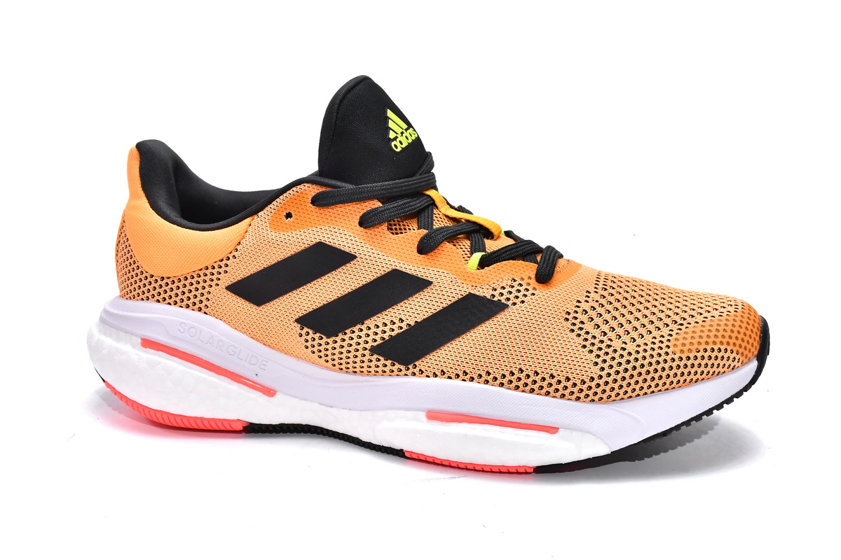 阿迪达斯Solar Glide 5真爆米花跑鞋 橙黄-5 adidas Solar Glide 5 Flash Orange Turbo