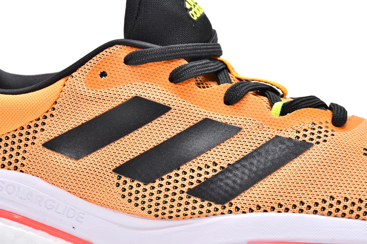 阿迪达斯Solar Glide 5真爆米花跑鞋 橙黄-5 adidas Solar Glide 5 Flash Orange Turbo