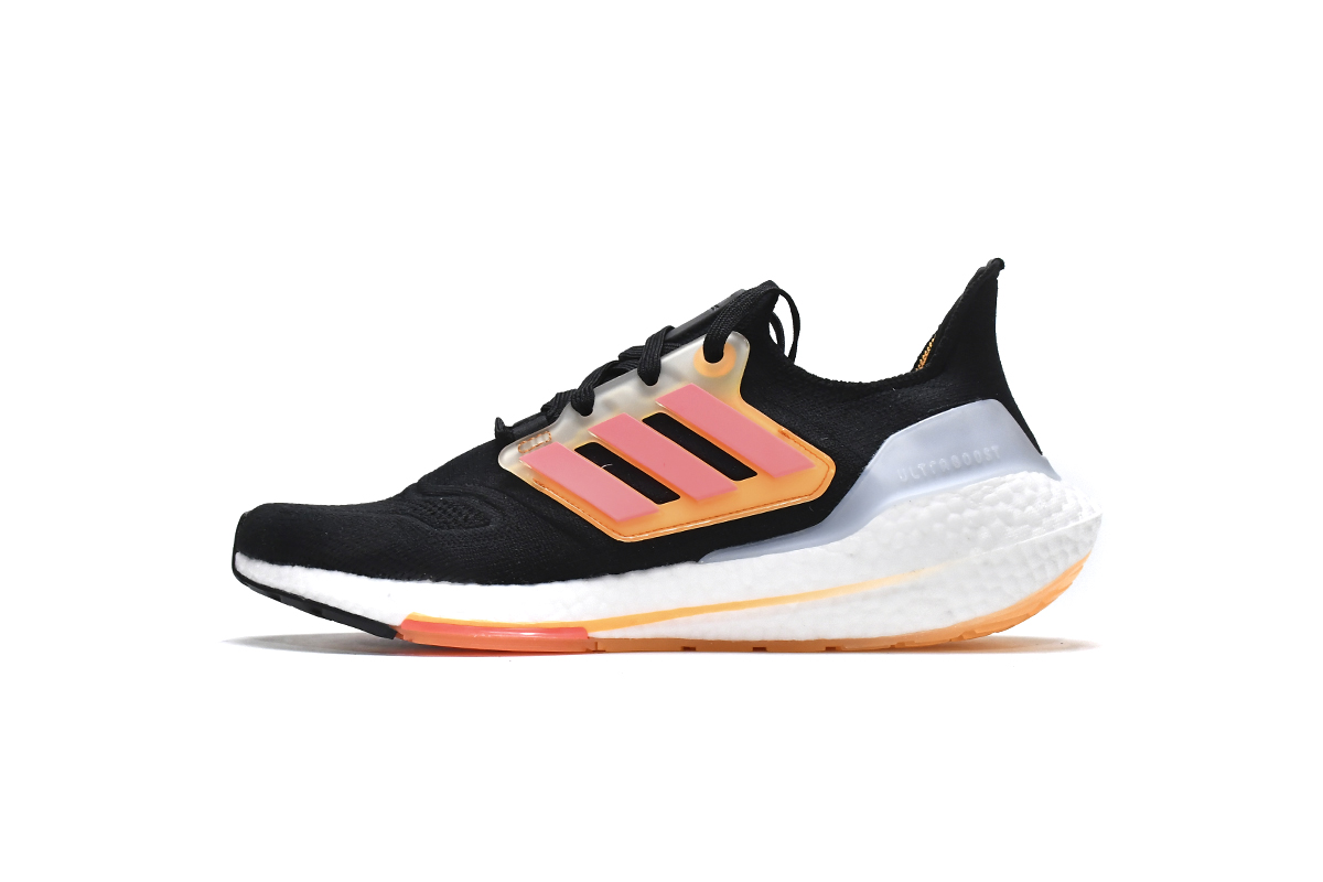 阿迪达斯UB8.0真爆米花跑鞋 黑红橙-14 adidas Ultra Boost 2022 Black Red Orange