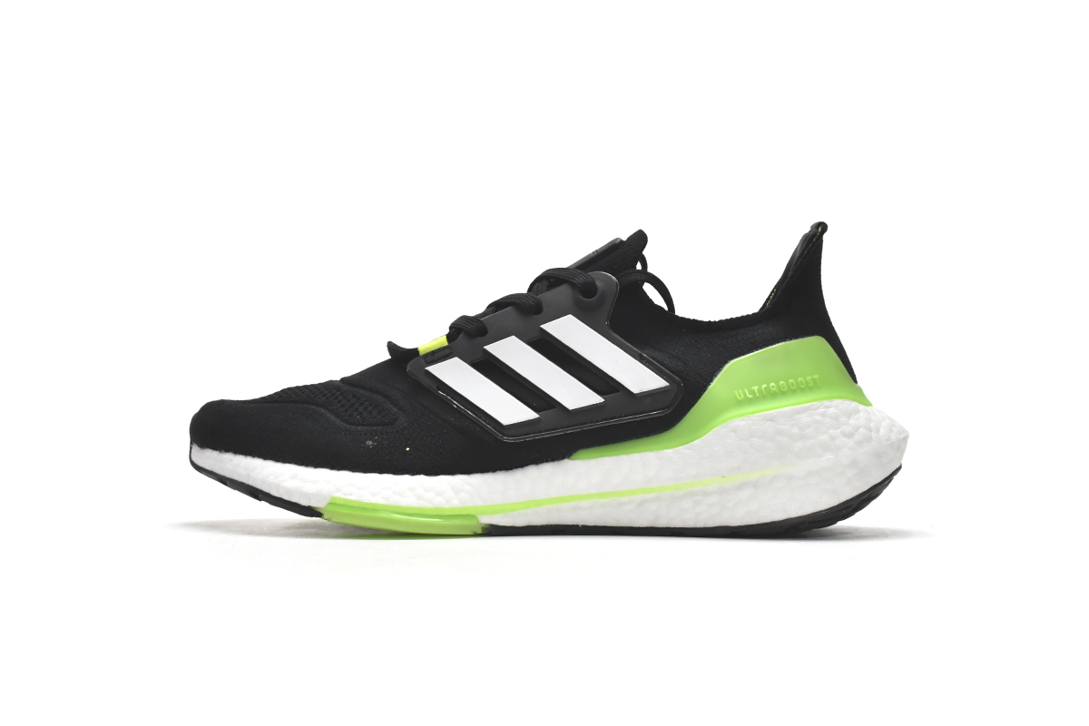 阿迪达斯UB8.0真爆米花跑鞋 黑白绿-30 adidas Ultra Boost 2022 Black Solar Green