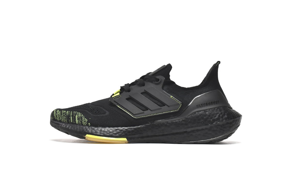 阿迪达斯UB8.0真爆米花跑鞋 黑黄-31 adidas Ultra Boost 2022 Black Solar Yellow