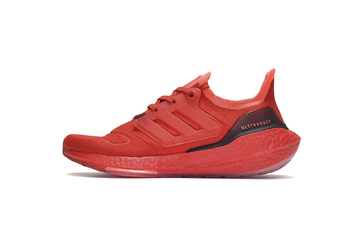 阿迪达斯UB8.0真爆米花跑鞋 中国红-11 adidas Ultra Boost 2022 Vivid Red