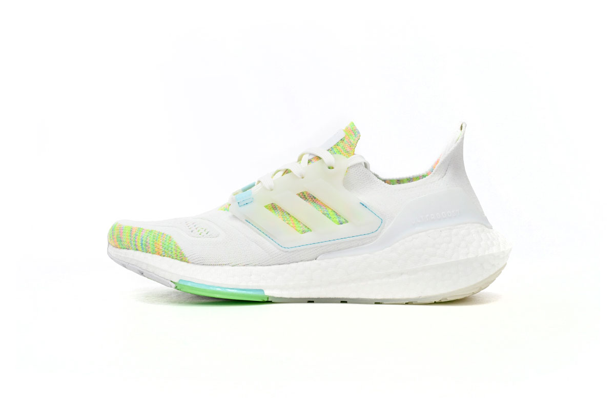 阿迪达斯UB8.0真爆米花跑鞋 白绿-32 adidas Ultra Boost 2022 White