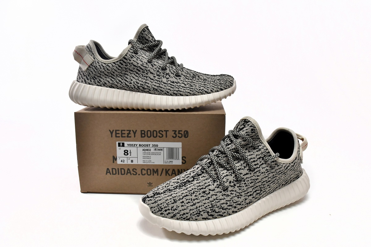 独家版本阿迪达斯椰子350初代真爆 米白灰 adidas originals Yeezy Boost 350 Turle Dove