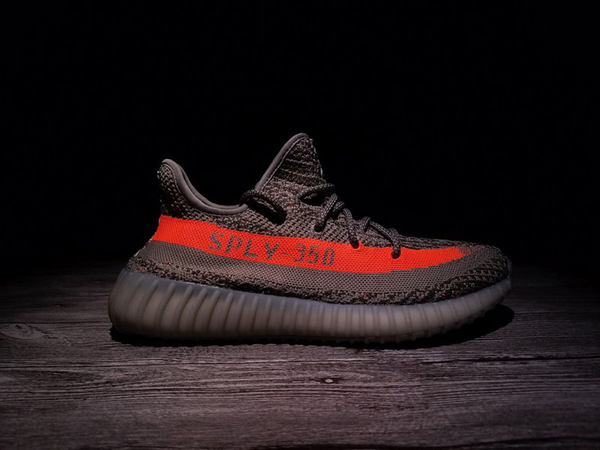 A8 350V2 T灰桔 Adidas Yeezy 350 Boost V2 Beluga