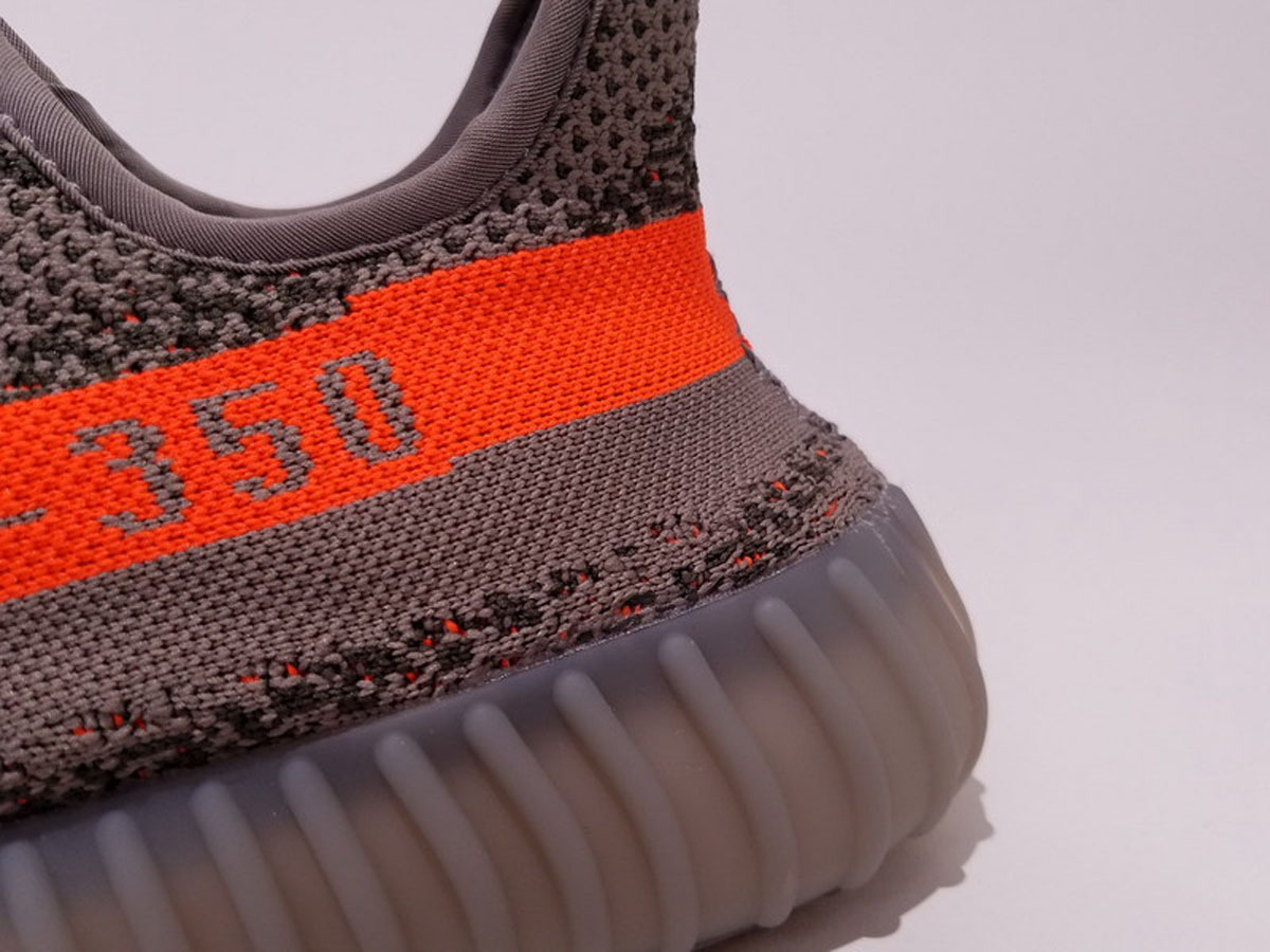 A8 350V2 T灰桔 Adidas Yeezy 350 Boost V2 Beluga