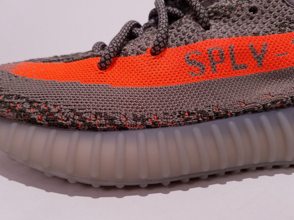 A8 350V2 T灰桔 Adidas Yeezy 350 Boost V2 Beluga