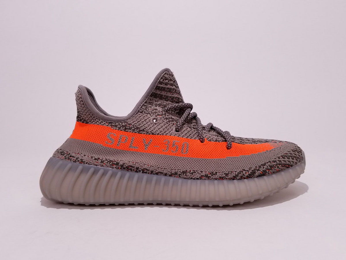 A8 350V2 T灰桔 Adidas Yeezy 350 Boost V2 Beluga