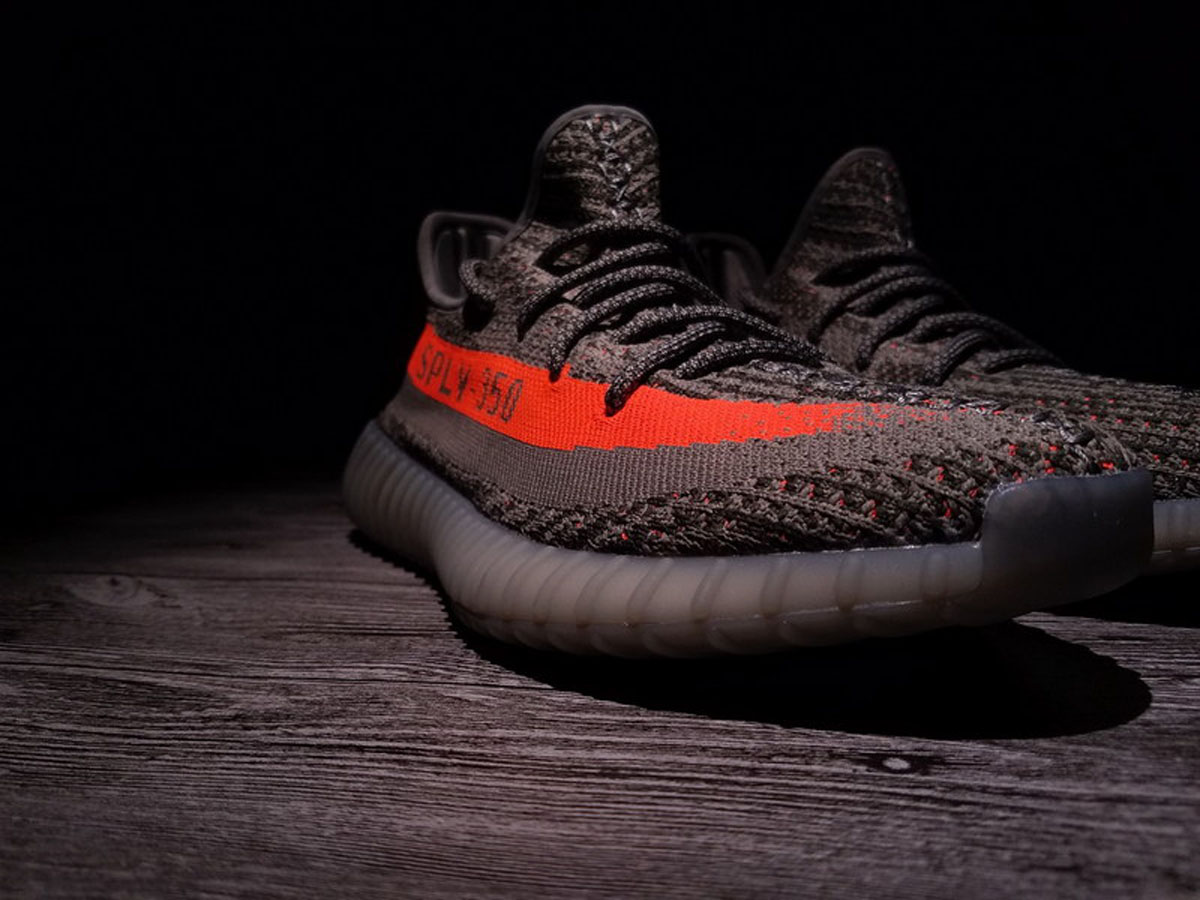 A8 350V2 T灰桔 Adidas Yeezy 350 Boost V2 Beluga