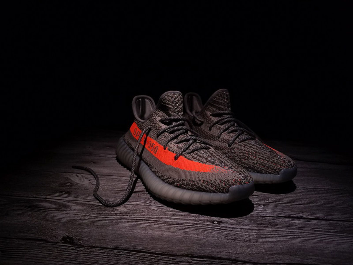 A8 350V2 T灰桔 Adidas Yeezy 350 Boost V2 Beluga