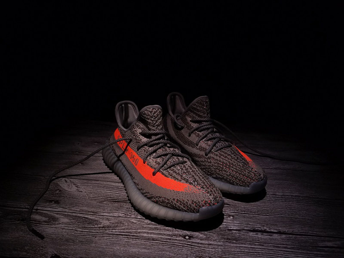 A8 350V2 T灰桔 Adidas Yeezy 350 Boost V2 Beluga