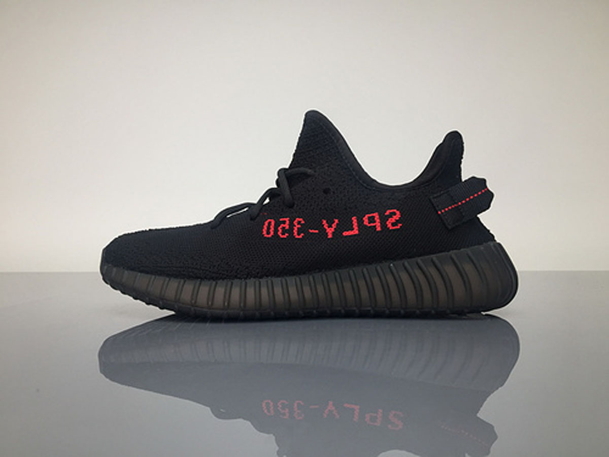 A8 350V2 T黑红字 Adidas Yeezy 350 Boost V2 Black Red