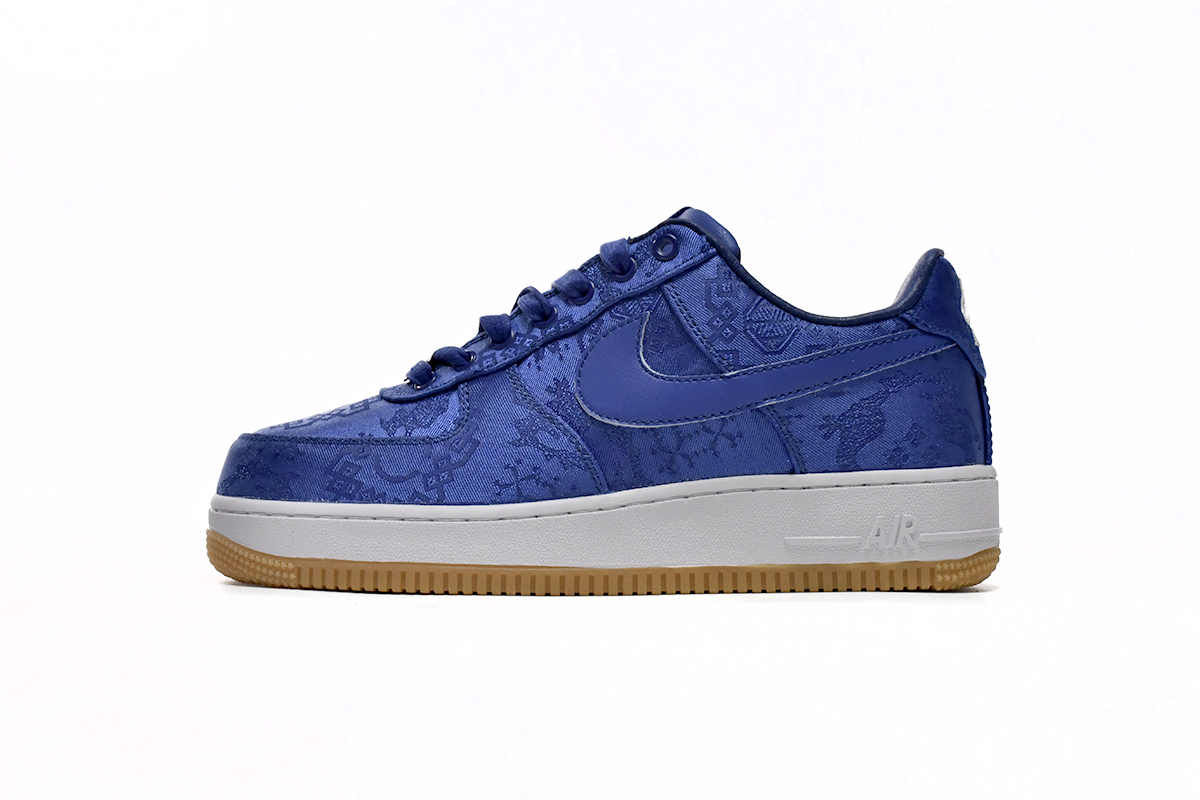 耐克空军一号板鞋 丝绸蓝 Nike Air Force 1 Low Blue Silk