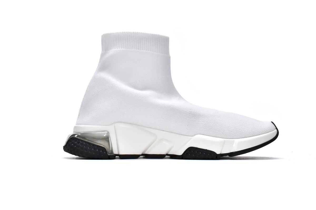 巴黎袜套 白色-5  Balenciaga Speed White