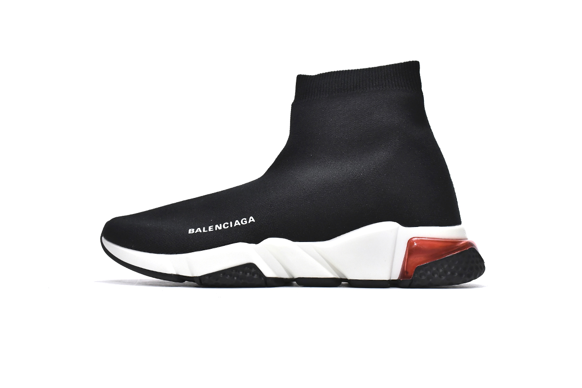 巴黎袜套 黑橘-3 Balenciaga Speed Black Orange