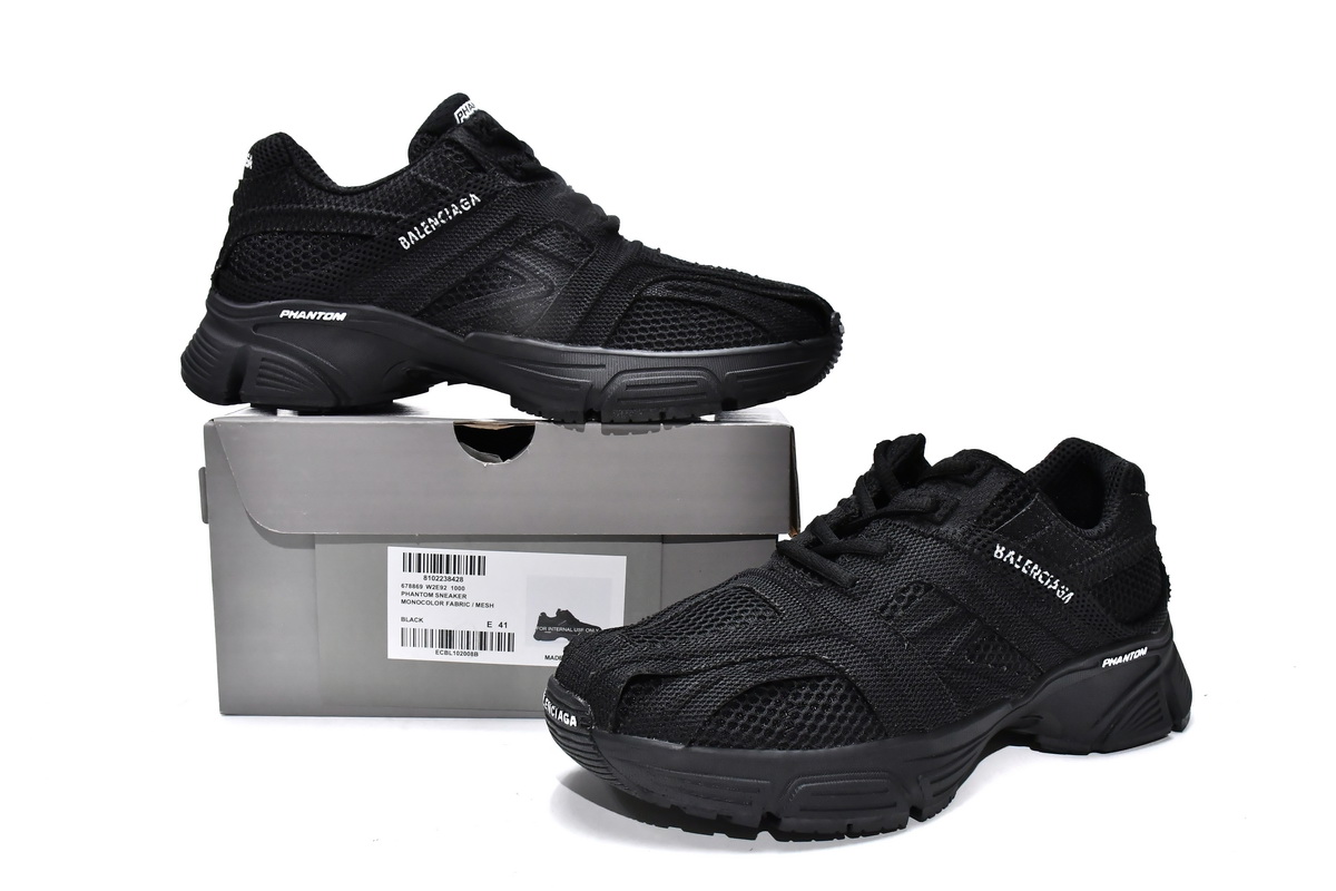 巴黎8代运动跑步鞋 全黑-1 Balenciaga Phantom Sneaker Black