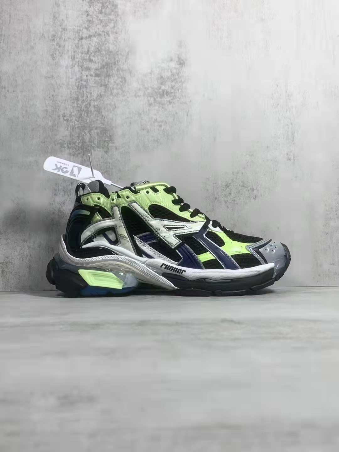 巴黎7代 黑绿-9  Balenciaga Runner Black Green