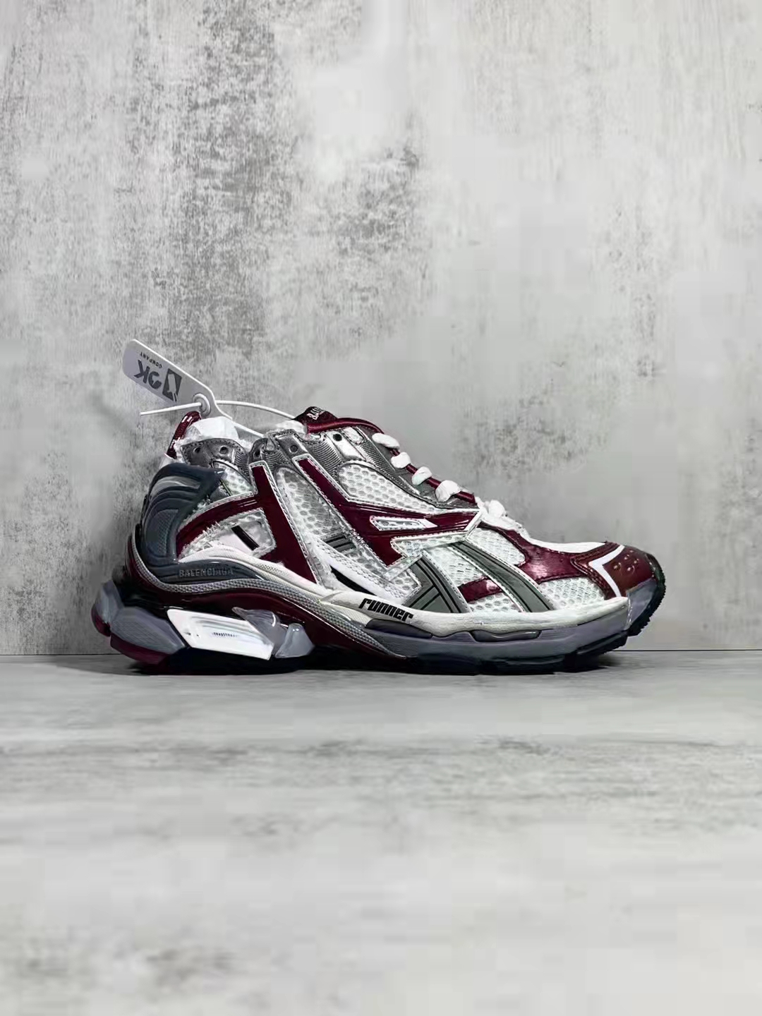 巴黎7代 白酒红-3  Balenciaga Runner White Wine Red