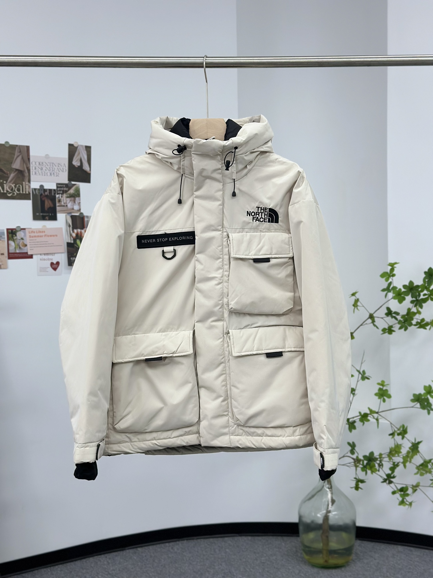 北面工装羽绒服