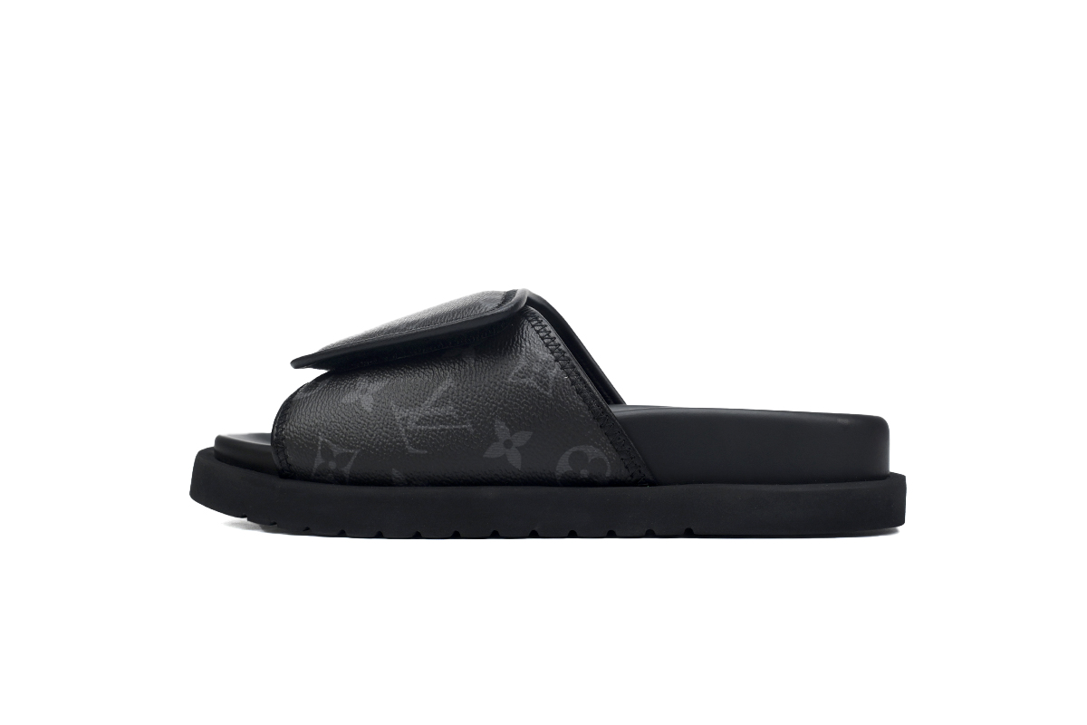 LV魔术拖鞋 黑色老花 LV magic slippers Black presbyopia