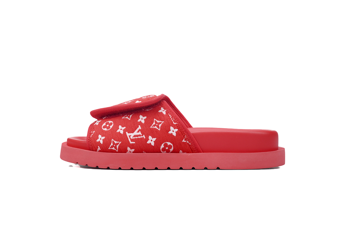 LV魔术拖鞋 植绒红色 LV magic slippers Flocking red