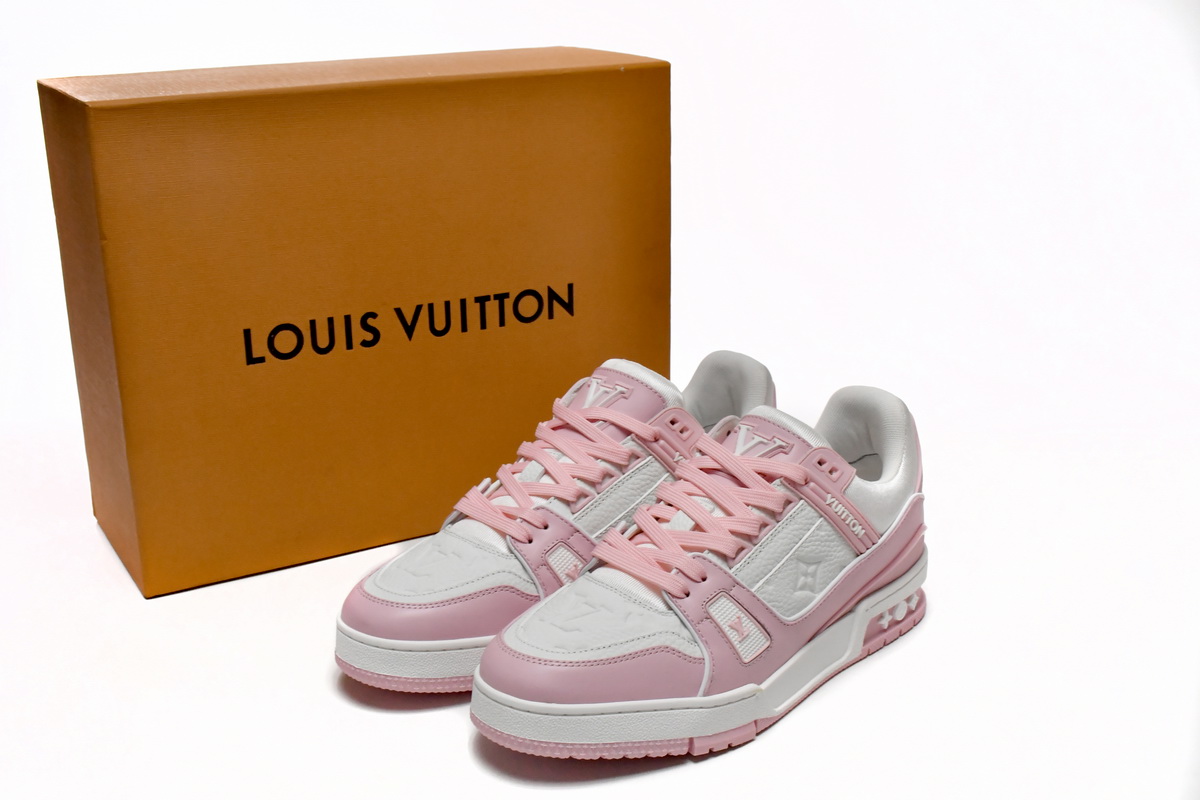  LV走秀款休闲鞋 玫瑰粉 Louis Vuitton Trainer Rose Pink