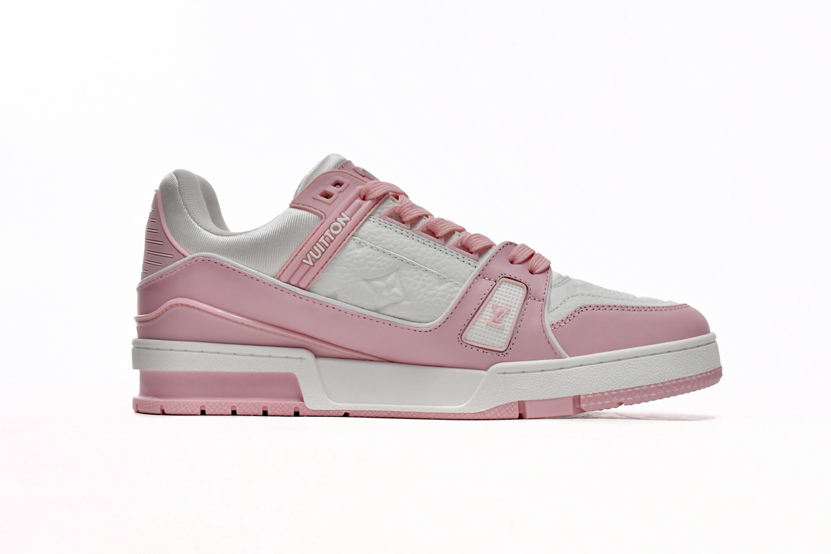  LV走秀款休闲鞋 玫瑰粉 Louis Vuitton Trainer Rose Pink