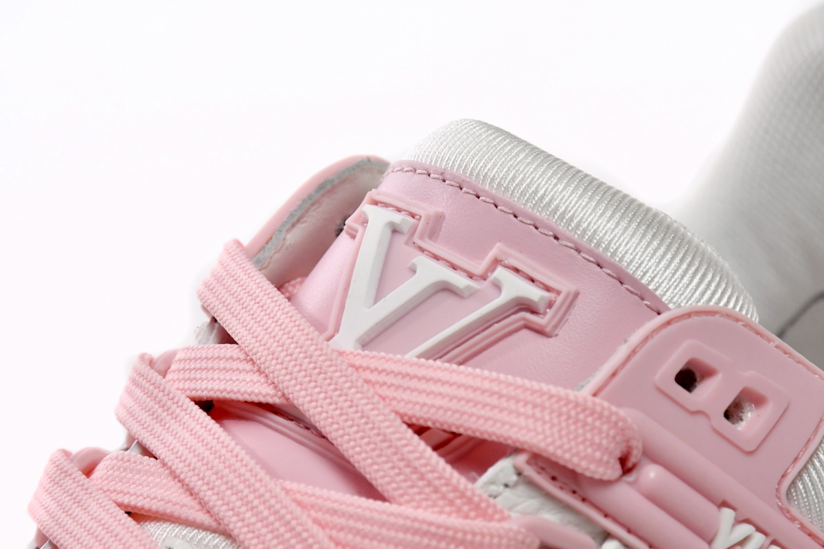  LV走秀款休闲鞋 玫瑰粉 Louis Vuitton Trainer Rose Pink