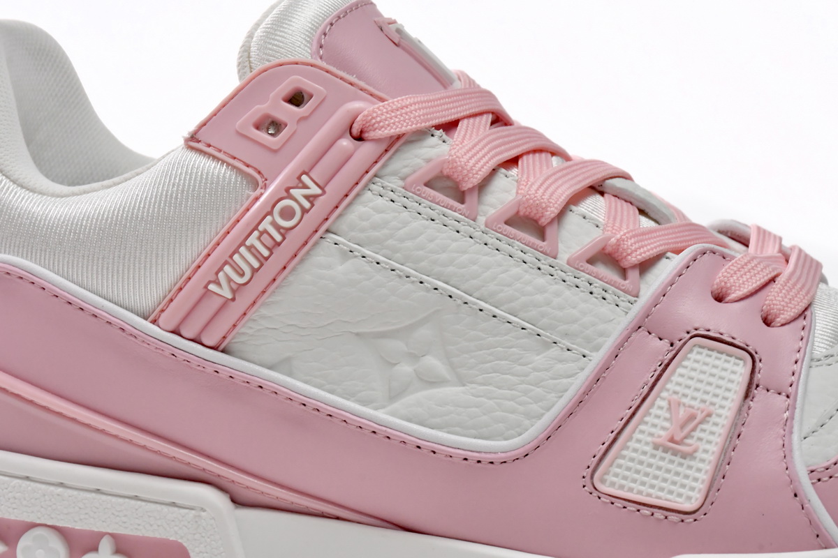  LV走秀款休闲鞋 玫瑰粉 Louis Vuitton Trainer Rose Pink