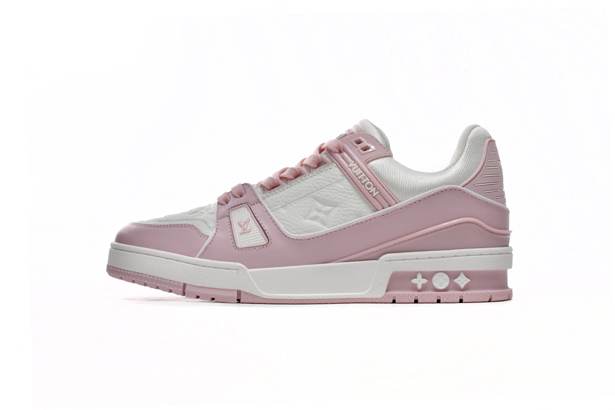  LV走秀款休闲鞋 玫瑰粉 Louis Vuitton Trainer Rose Pink