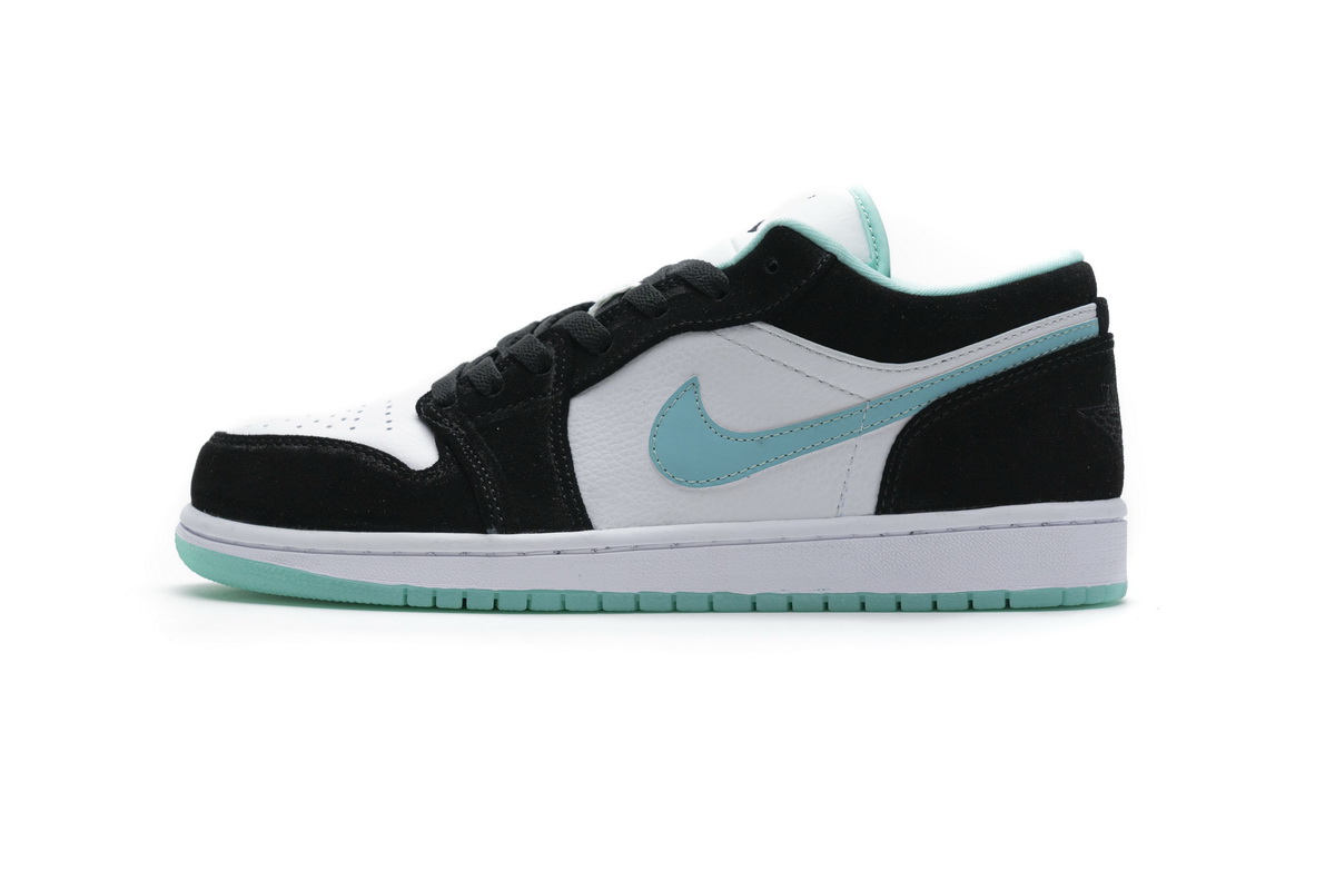 AQ乔丹1代低帮 黑浅绿 Air Jordan 1 Low Island Green