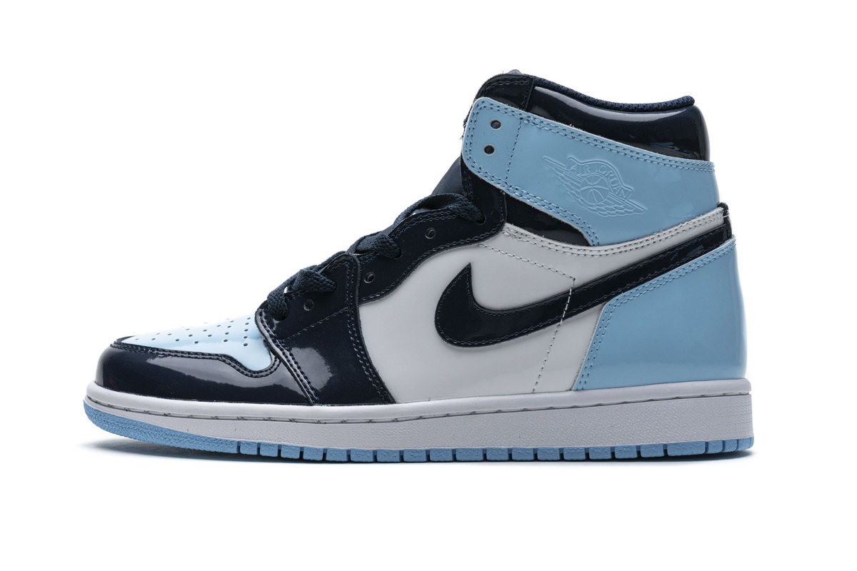 28乔1 镜面蓝 Air Jordan 1 UNC Patent