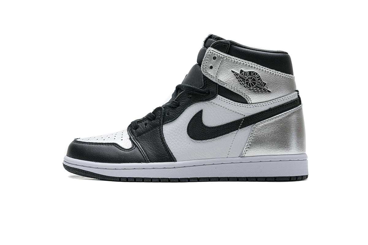 28乔1 黑银 Air Jordan 1 Silver Toe