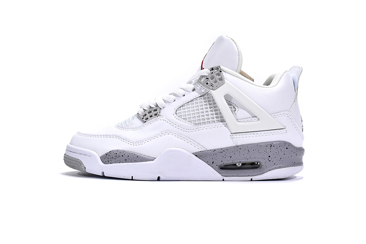 本地版乔丹4代篮球鞋 白奥利奥 Air Jordan 4 Tech White