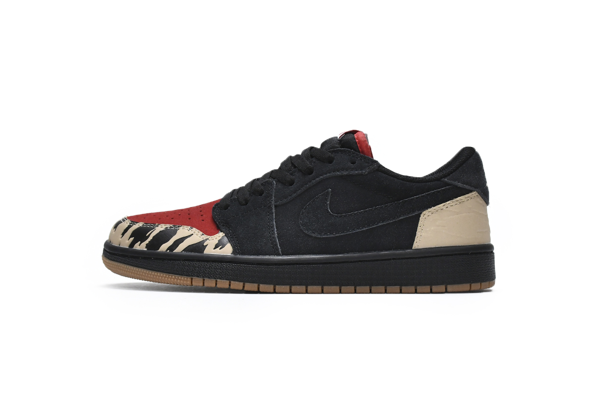 XH乔1低帮 黑红兽纹 Air Jordan 1 Low Carnivore