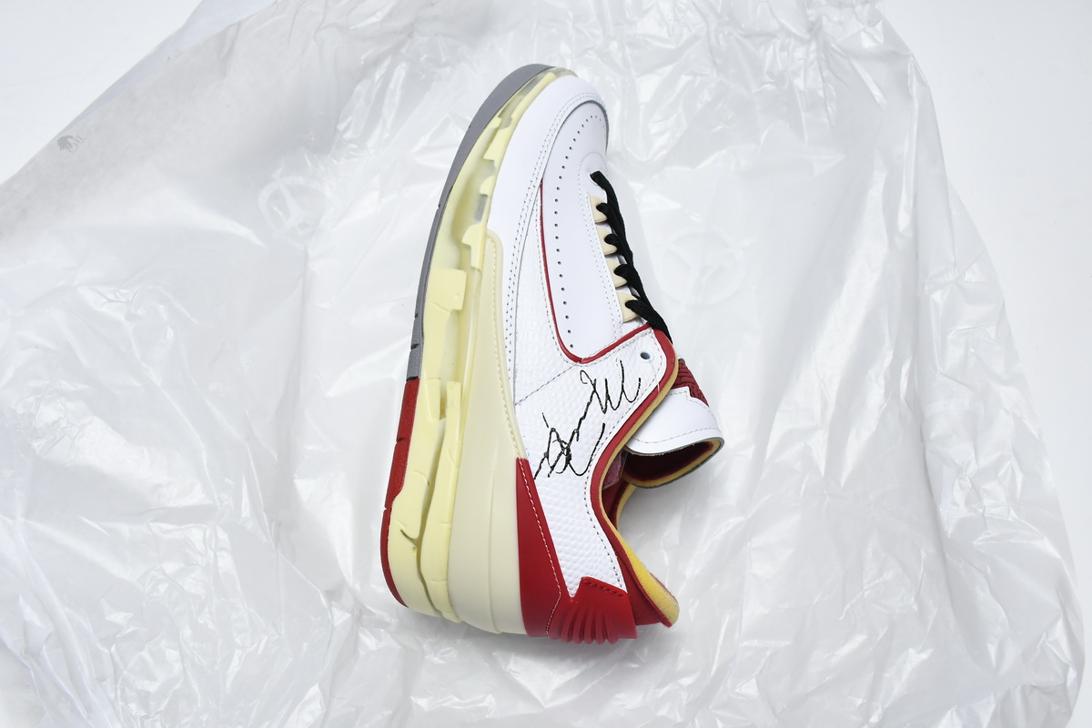乔丹2代复古篮球鞋 OW白红 Air Jordan 2 White and Varsity Red