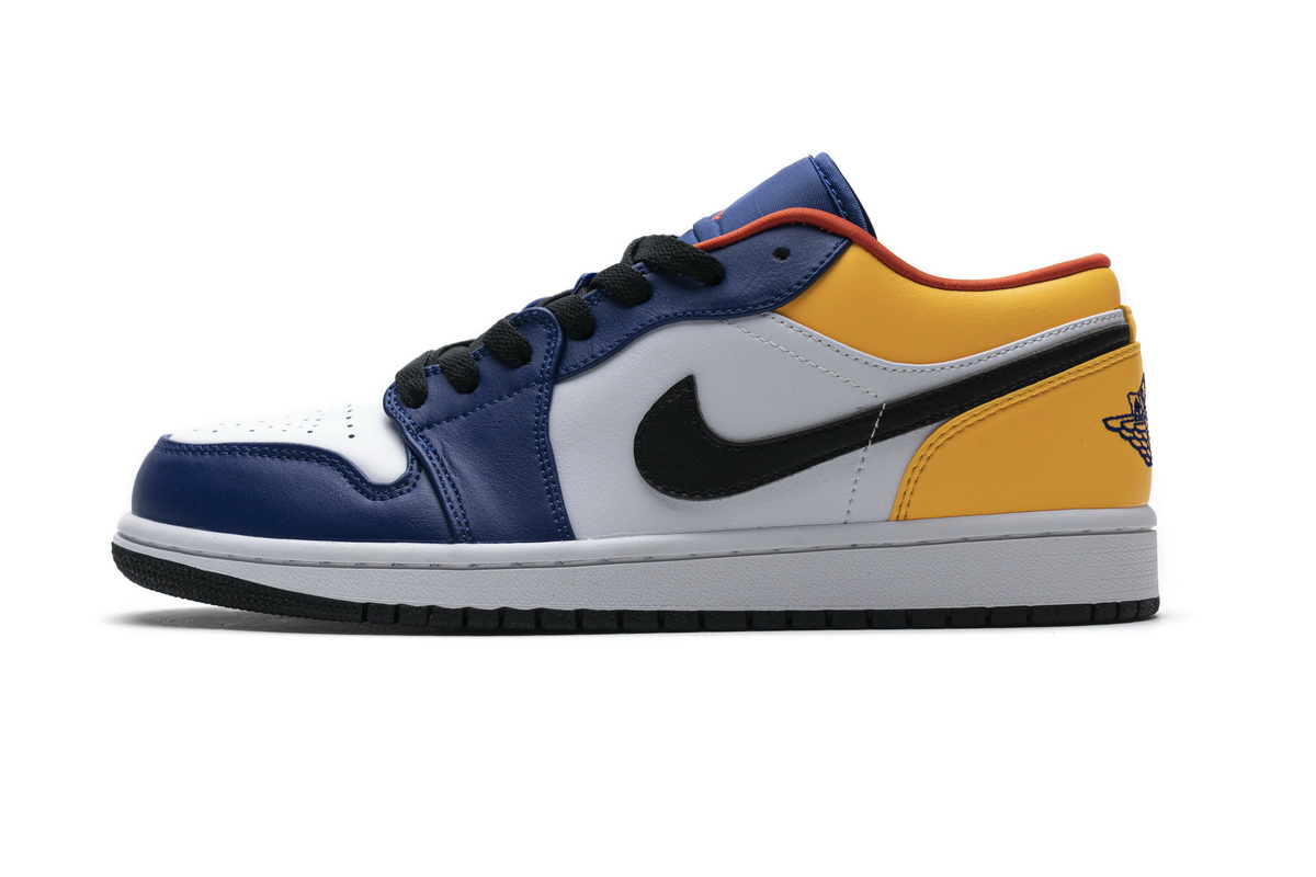 AQ乔丹1代低帮 白兰黄 Air Jordan 1 Low Blue Yellow Orange