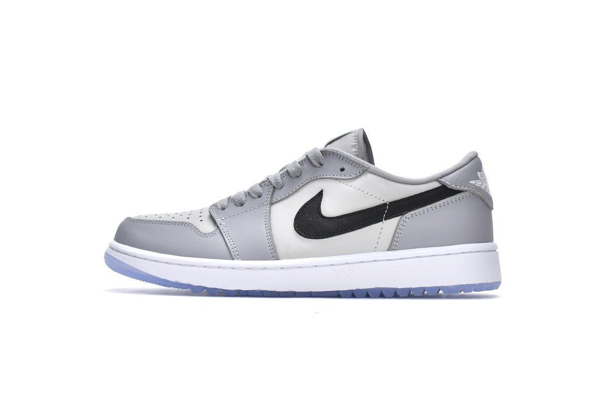 AQ乔丹1代低帮 高尔夫小迪奥 Air Jordan 1 Low Golf Wolf Grey