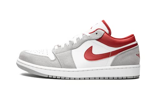 AQ乔丹1代低帮 白红巴黎 Air Jordan 1 Low Light Smoke Grey Gym Red