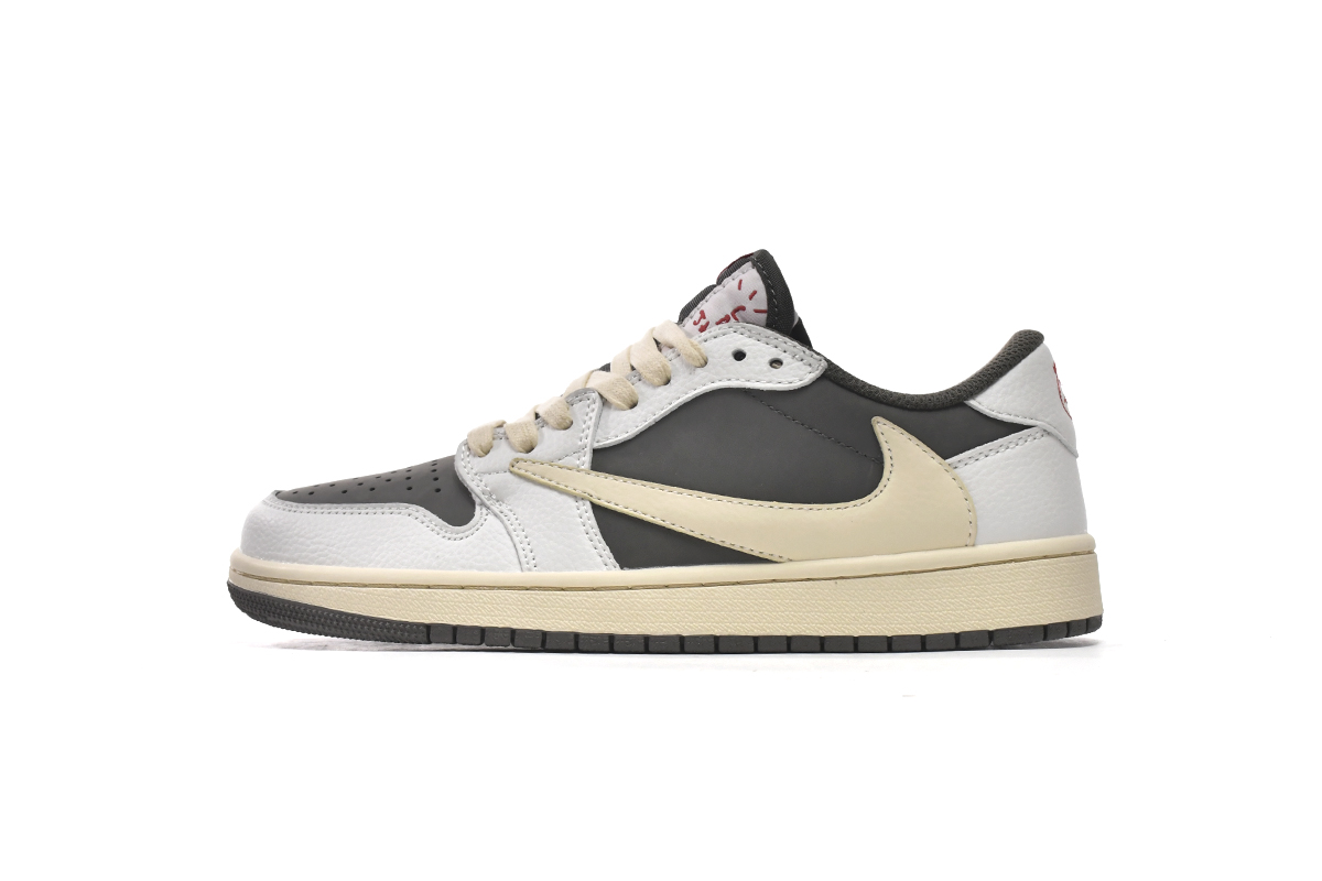 XH乔1低帮 白棕倒钩 Air Jordan 1 Low Reverse Mocha