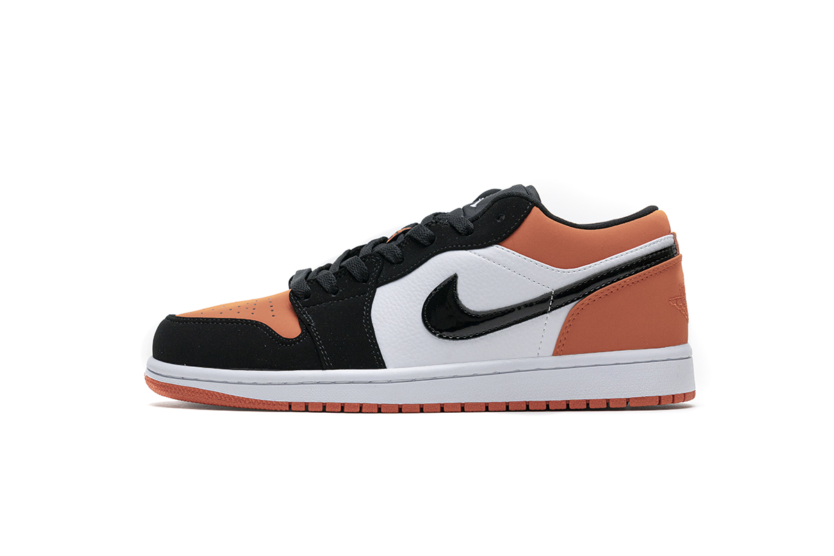 AQ乔丹1代低帮 黑白橙 Air Jordan 1 Low Shattered Backboard