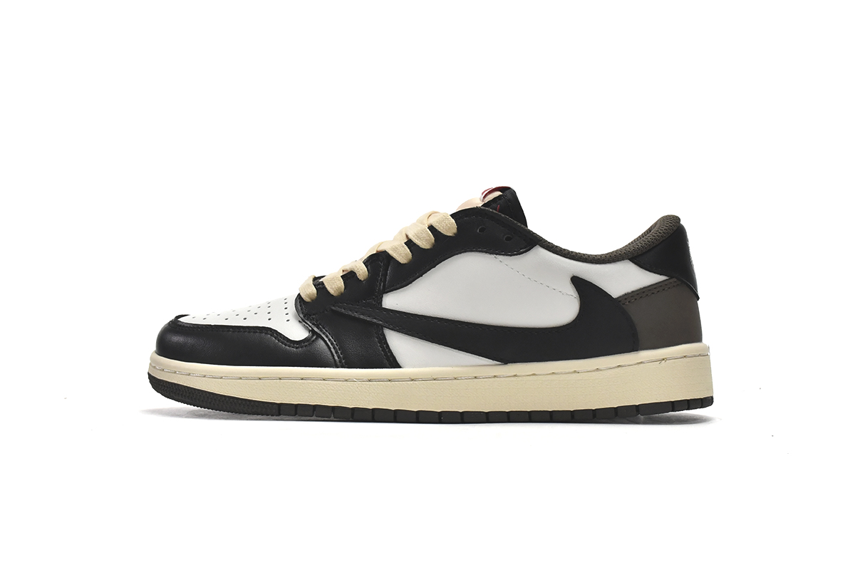 XH乔1低帮 黑棕倒钩 Air Jordan 1 Low Travis Scott x Air Jordan 1 Low Dark Mocha