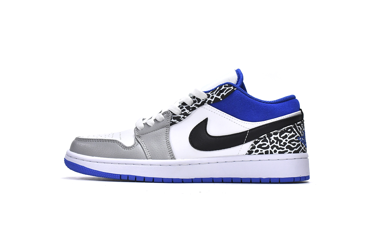 AQ乔丹1代低帮 蓝豹纹 Air Jordan 1 Low True Blue