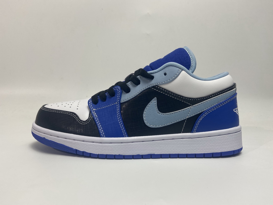 AQ乔丹1代低帮 白蓝黑 Air Jordan 1 Low White Blue Black