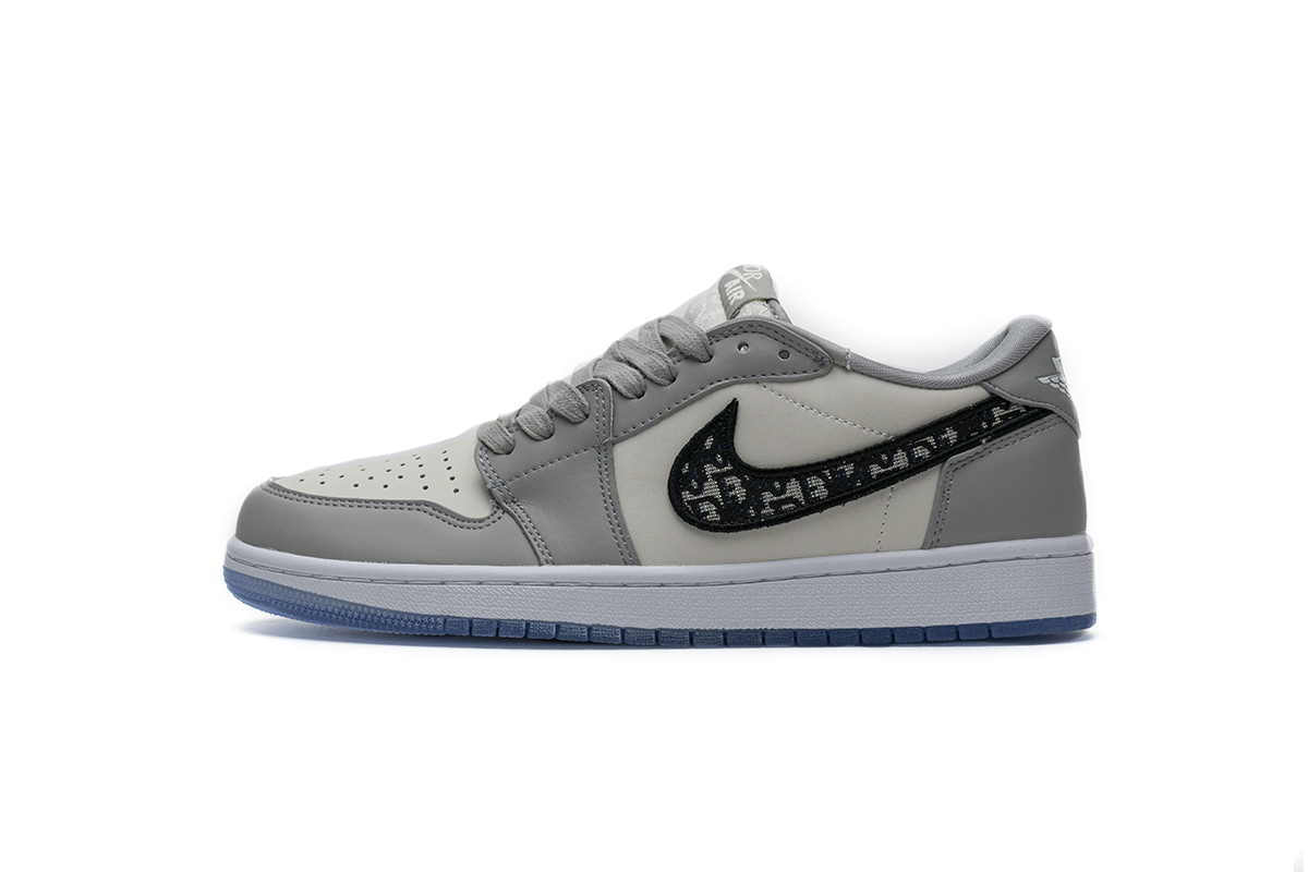 XH乔1低帮 迪奥 Air Jordan 1 Low Wolf Grey