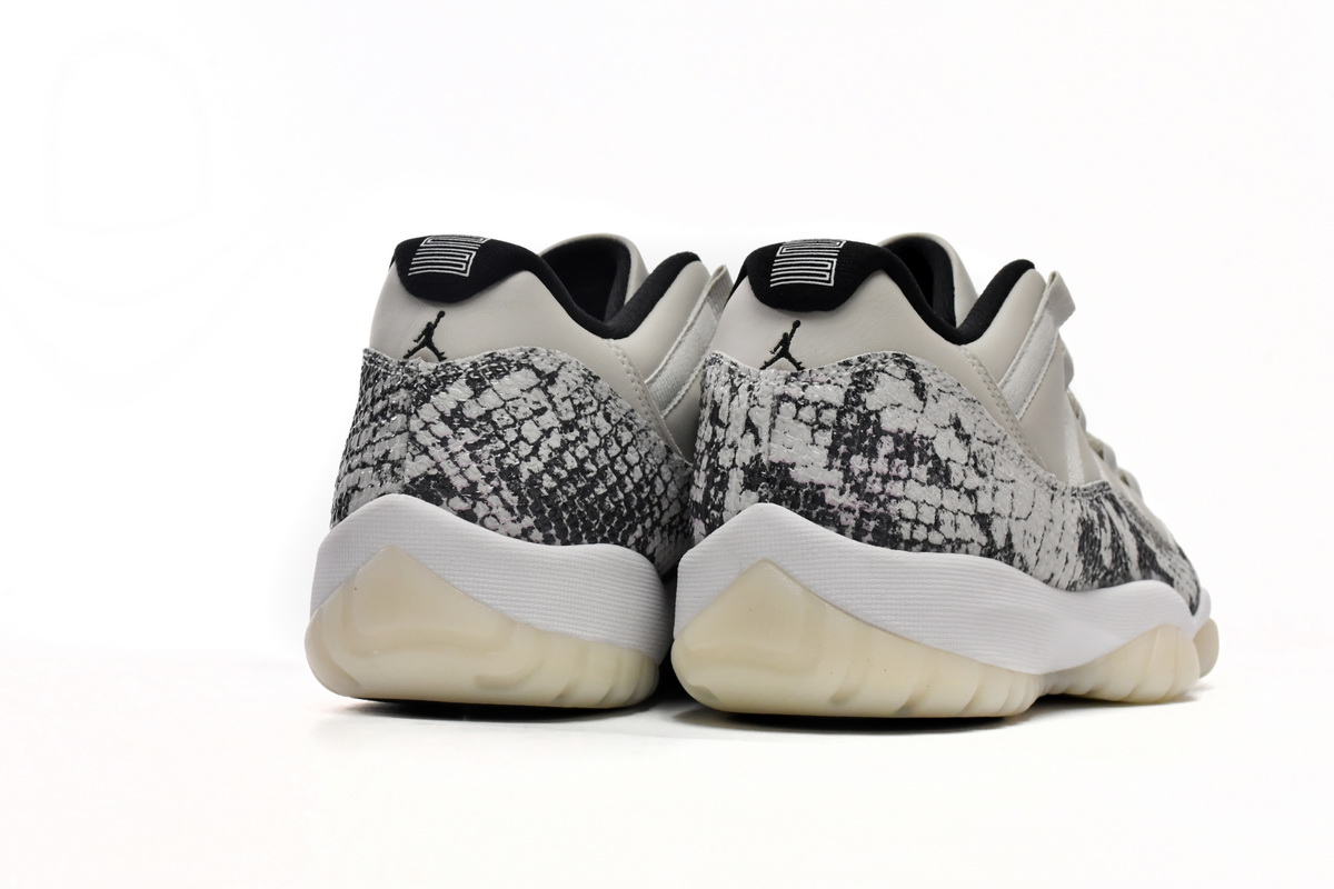 纯原级乔丹11代篮球鞋 低帮白蛇 Air Jordan 11 Retro Low Light Bone Snakeskin